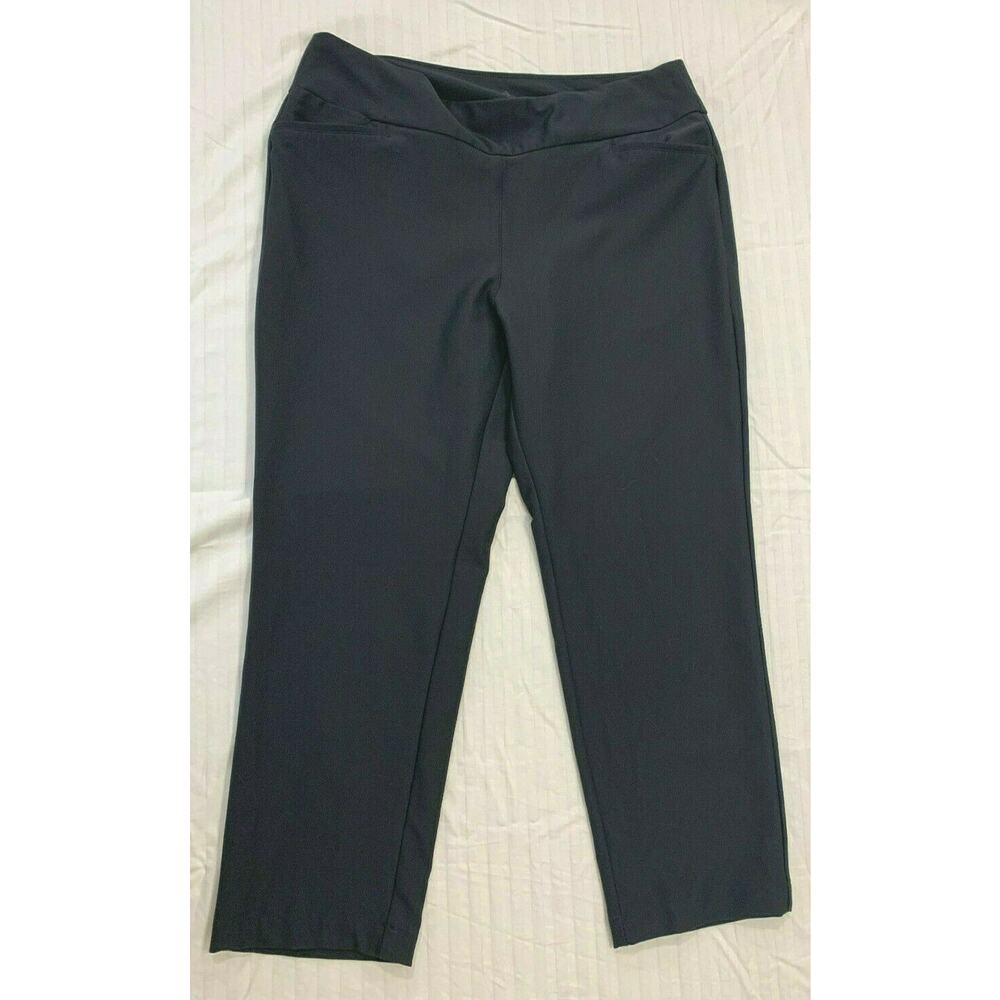 🍎🍎🍎  ADIDAS WOMENS PULL ON ANKLE GOLF PANTS SIZE L 🍎🍎🍎